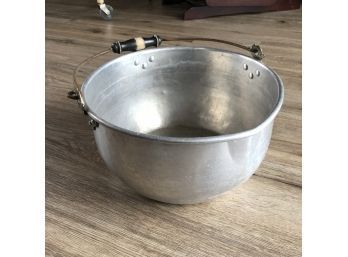 Large Aluminum Bowl With Handle