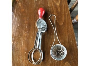 Vintage Hand Mixer And Wire Whisk