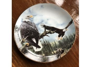 Danbury Mint Limited Edition Eagle Collector Plate 'On The Horizon' By Alan Hunt
