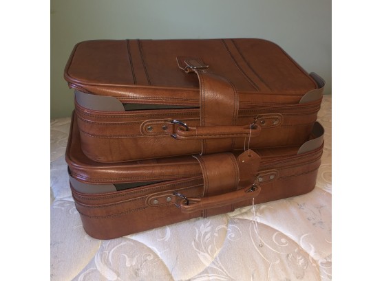 Vintage F. W. Woolworth Suitcases - Set Of Two