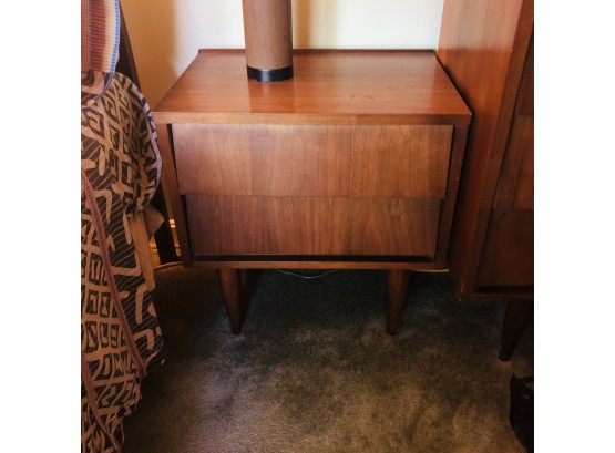Vintage Nightstand With Two Drawers No. 1