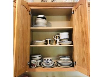 Cabinet Lot No. 1: Bowls, Mugs And Plates