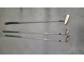 Set Of Three Golf Clubs