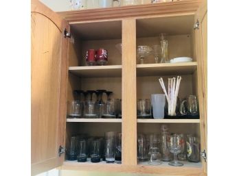 Cabinet Lot No. 4: Drinking Glasses, Stemware