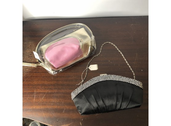 Cosmetic Bags And Black Clutch