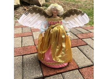 Vintage Paradise Galleries Treetop Angel With Lights By Patricia Rose