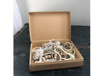 Assorted Costume Jewelry In A Box