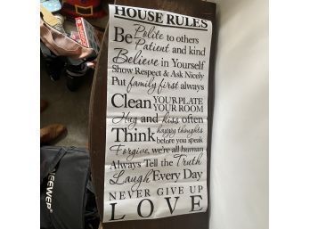 House Rules Vinyl Wall Decal