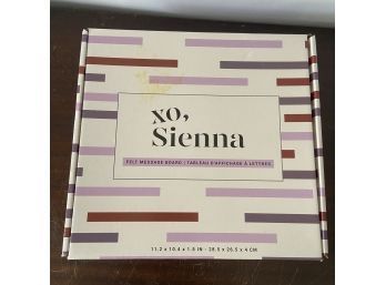 XO, Sienna Felt Message Board