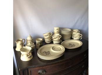Pfaltzgraff Stoneware 'Village' Pattern Dishes, Butter Warmer, Snack Plates And More