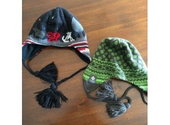 Set Of Two Columbia Boys Youth Winter Hats