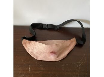Peach Fanny Pack W/two Zippered Sections