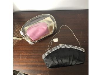Cosmetic Bags And Black Clutch