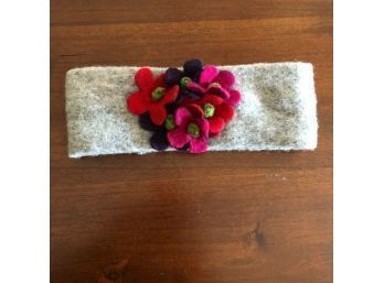 LeFenice Italian Wool Headband With Flowers