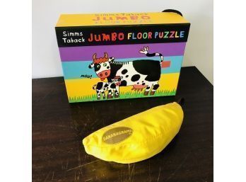 Children's Floor Puzzle And Bananagrams Game