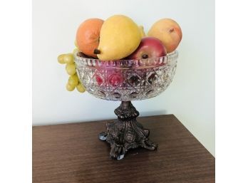 Pedestal Bowl With Fruit