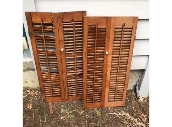 Wood Slat Doors For Repurposing