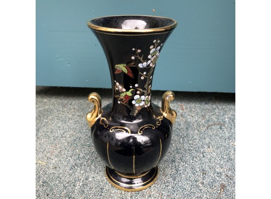 24k Gold Trim Vase Made In Greece