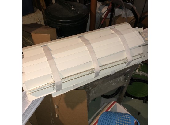 Set Of Four Wood Window Blinds