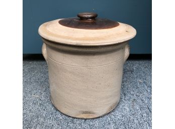 Vintage Stoneware Jug With Lid