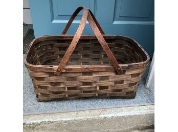 Primitive Basket With Handles