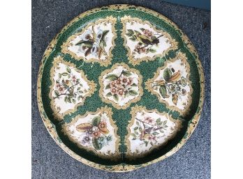 Vintage Daher Decorated Ware Round Tray