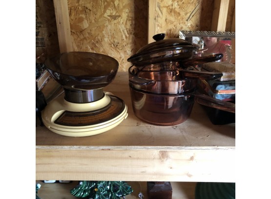Kitchen Scale And Glass Cookware (Shed 1)