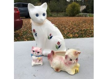 Trio Of Vintage Ceramic Cats (Workshop 2)