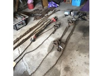Assorted Lengths Of Heavy-duty Chain And Hooks (Workshop 1)