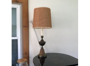 Vintage Table Lamp With Textured Shade (Back Porch)