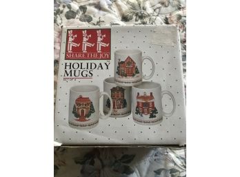 Boxed Set Of Holiday Mugs