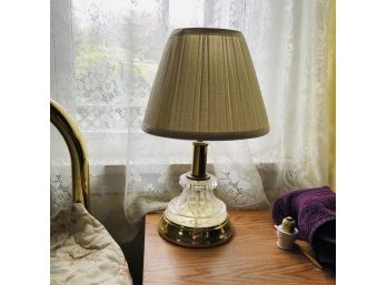 Crystal And Brass Table Lamp No. 1