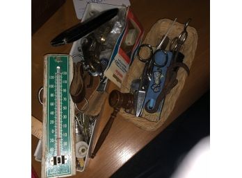 Vintage Thermometer, Clippers And Other Odds And Ends (Living Room)