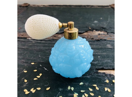 Blue Glass Perfume Atomizer