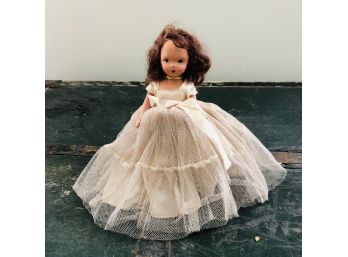 Vintage Storybook Dolls Figure With Brown Hair