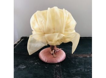 Vintage Ladies Bow Back Mesh Hat