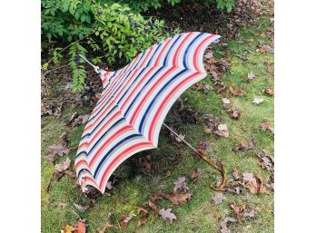 Vintage Striped Umbrella