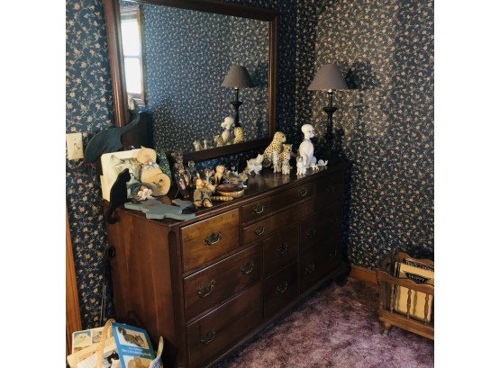 Cherry Hill Collection Dresser With Wall Mirror