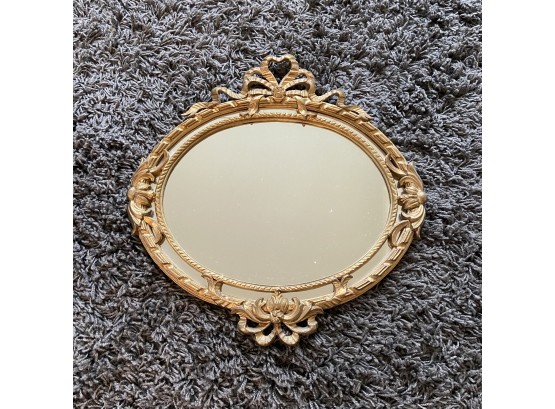 Gold Oval Mirror (Upstairs)