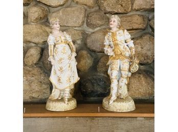 Pair Of Ceramic Georgian Figures (First Floor)