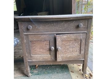 Wood Cabinet With Drawer (Barn)