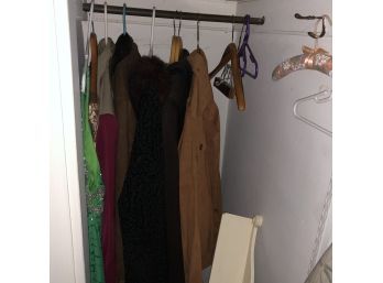 Closet Lot:  Coats, Dresses, Etc. (Upstairs)
