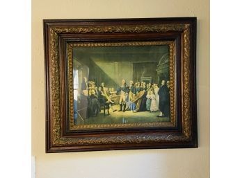 Georgian Print In An Ornate Frame (First Floor)