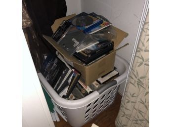 Closet Lot: VHS And DVD Media (Upstairs)