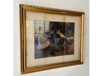 Framed Print Of Woman Playing Piano (First Floor)