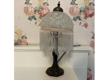 Lamp With Beaded Shade (Upstairs)