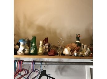 Assorted Figures And Glassware (Upstairs)