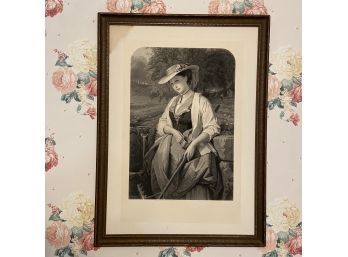 Framed Print Of A Woman (Upstairs)