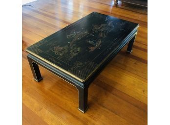 Vintage Coffee Table With Asian Inspired Design