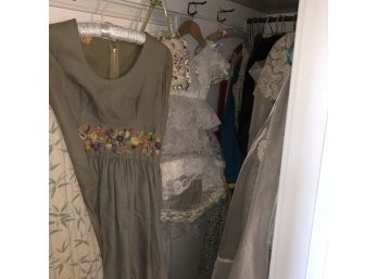 Closet Lot: Girl's Dresses, Fur Coats, Prairie Dress, Etc.  (Upstairs)